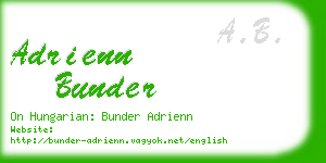 adrienn bunder business card